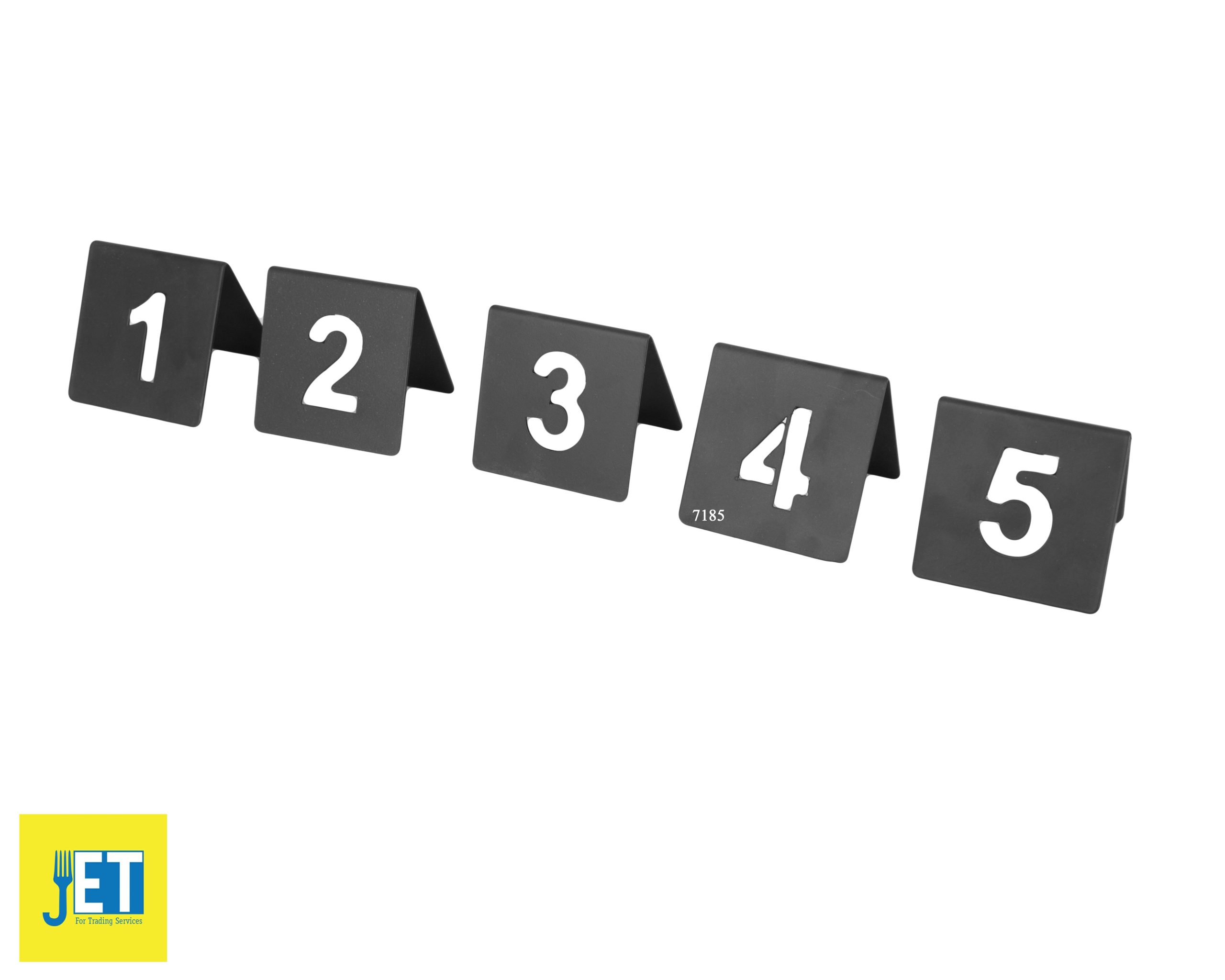 Black hollow out table numbers
