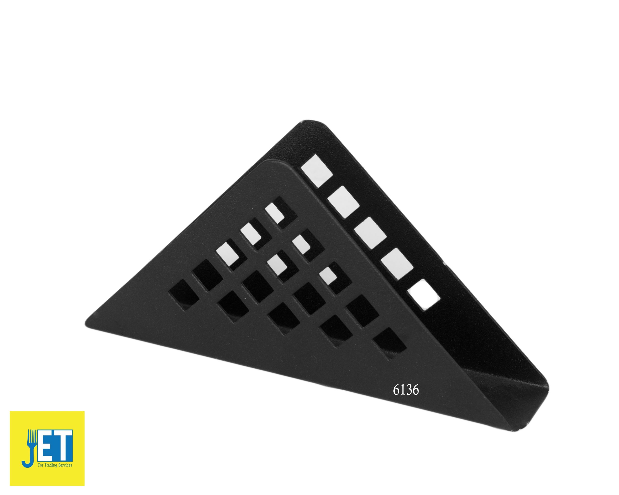 Triangle black tissue holder