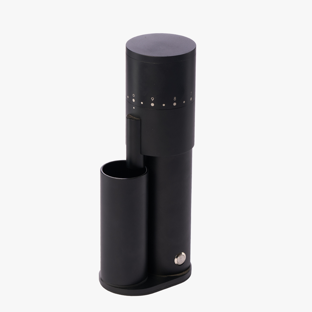 Black electric coffee grinder